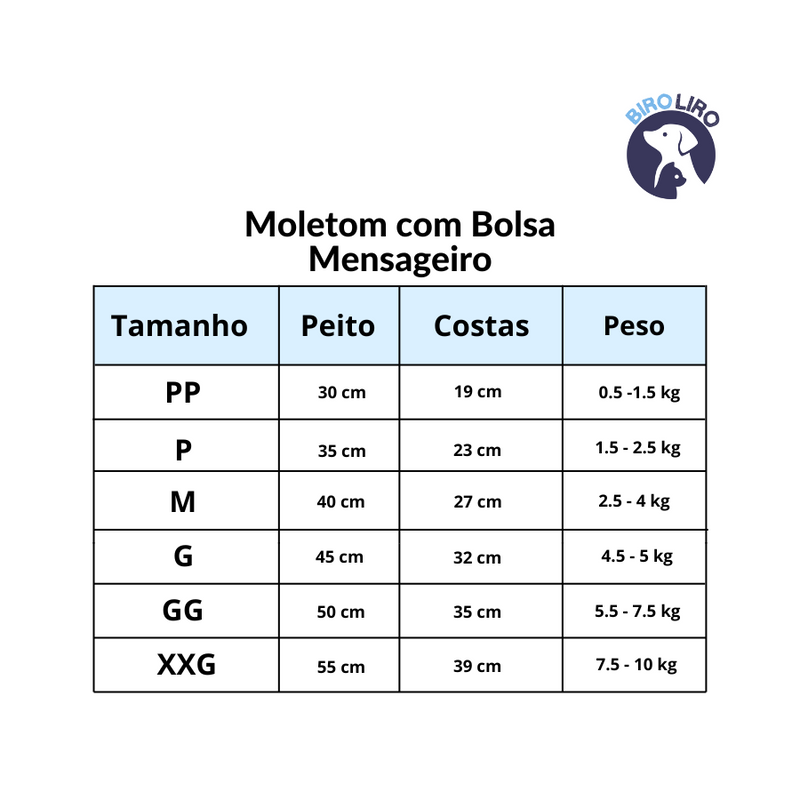 Moletom com Bolsa Mensageiro