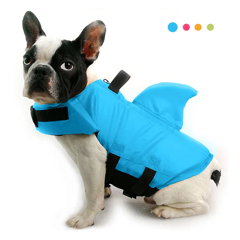 Colete Salva-Vidas para Cães - Estilo Tubarão